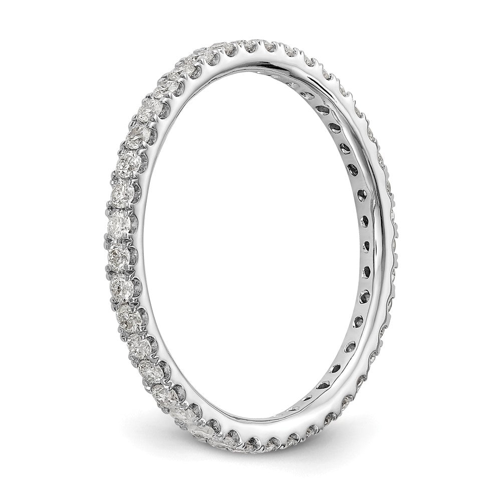 True Origin 14K White Gold 1/2 carat Lab Grown Diamond VS+ F+ Complete Eternity Band