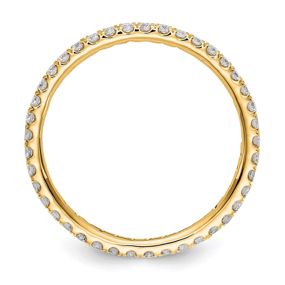 14k 1/2 carat Lab Grown Diamond VS/SI+ G+ Complete Shared Prong Eternity Band