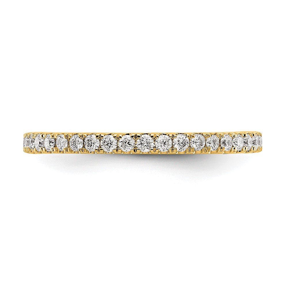 True Origin 14K Yellow Gold 1/2 carat Lab Grown Diamond VS+ F+ Complete Eternity Band