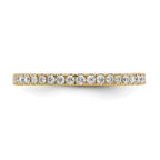 True Origin 14K Yellow Gold 1/2 carat Lab Grown Diamond VS+ F+ Complete Eternity Band