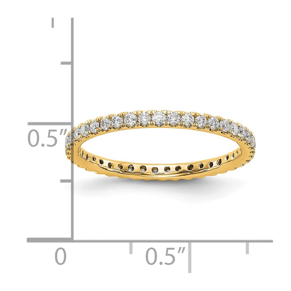 14k 1/2 carat Lab Grown Diamond VS/SI+ G+ Complete Shared Prong Eternity Band