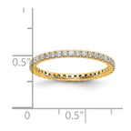 14k 1/2 carat Lab Grown Diamond VS/SI+ G+ Complete Shared Prong Eternity Band