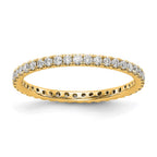 14k 1/2 carat Lab Grown Diamond VS/SI+ G+ Complete Shared Prong Eternity Band