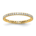 14k 1/2 carat Lab Grown Diamond VS/SI+ G+ Complete Shared Prong Eternity Band