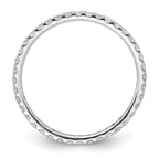 True Origin 14K White Gold 1/2 carat Lab Grown Diamond VS+ F+ Complete Eternity Band