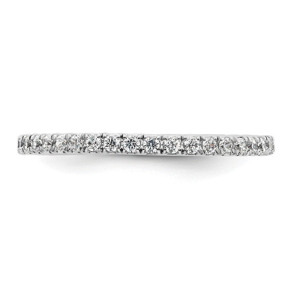 True Origin 14K White Gold 1/2 carat Lab Grown Diamond VS+ F+ Complete Eternity Band