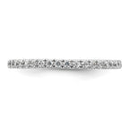 True Origin 14K White Gold 1/2 carat Lab Grown Diamond VS+ F+ Complete Eternity Band