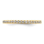 True Origin 14K Yellow Gold 1/2 carat Lab Grown Diamond VS+ F+ Complete Eternity Band