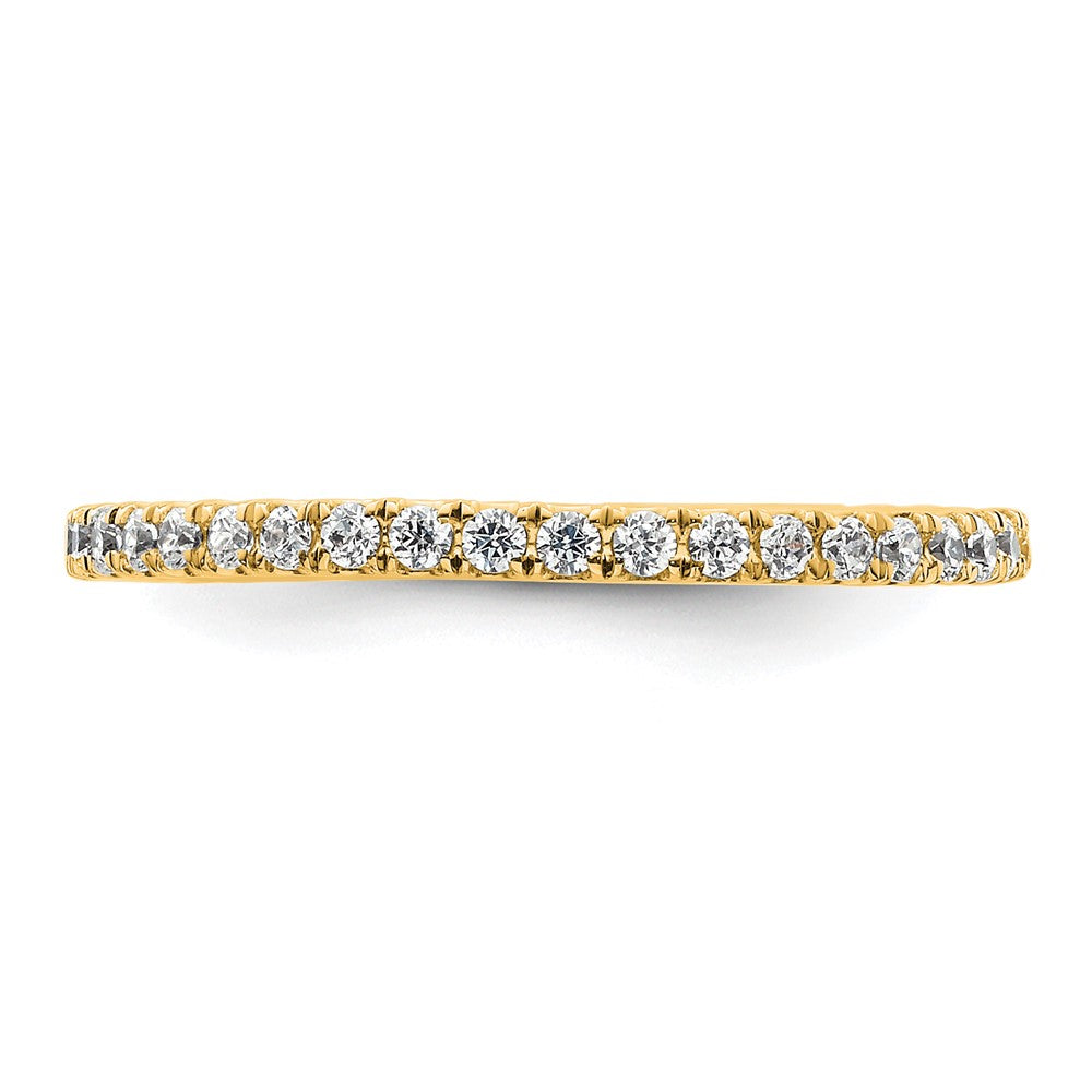 True Origin 14K Yellow Gold 1/2 carat Lab Grown Diamond VS+ F+ Complete Eternity Band
