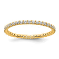 True Origin 14K Yellow Gold 1/2 carat Lab Grown Diamond VS+ F+ Complete Eternity Band