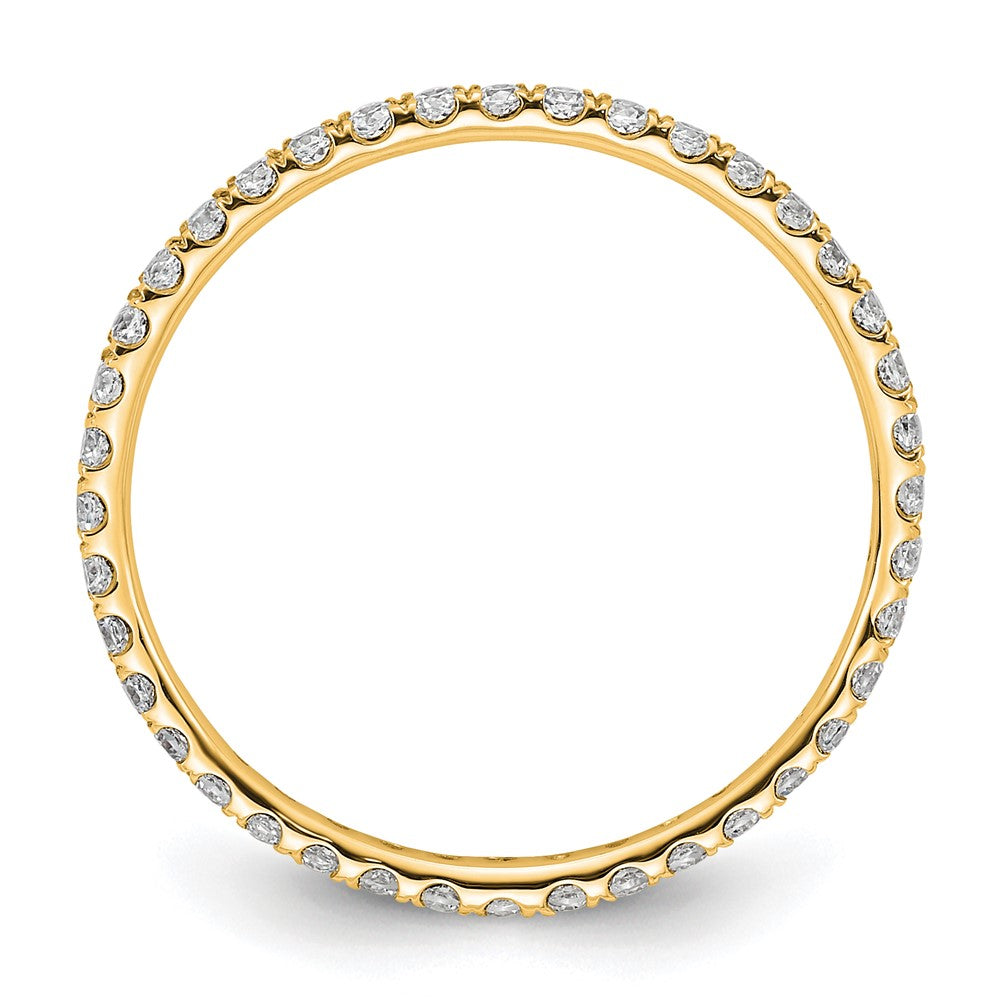 14k Polished U-Shared Prong 1/2 carat Diamond Complete Eternity Band