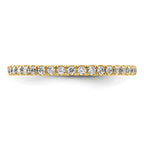 14k Polished U-Shared Prong 1/2 carat Diamond Complete Eternity Band