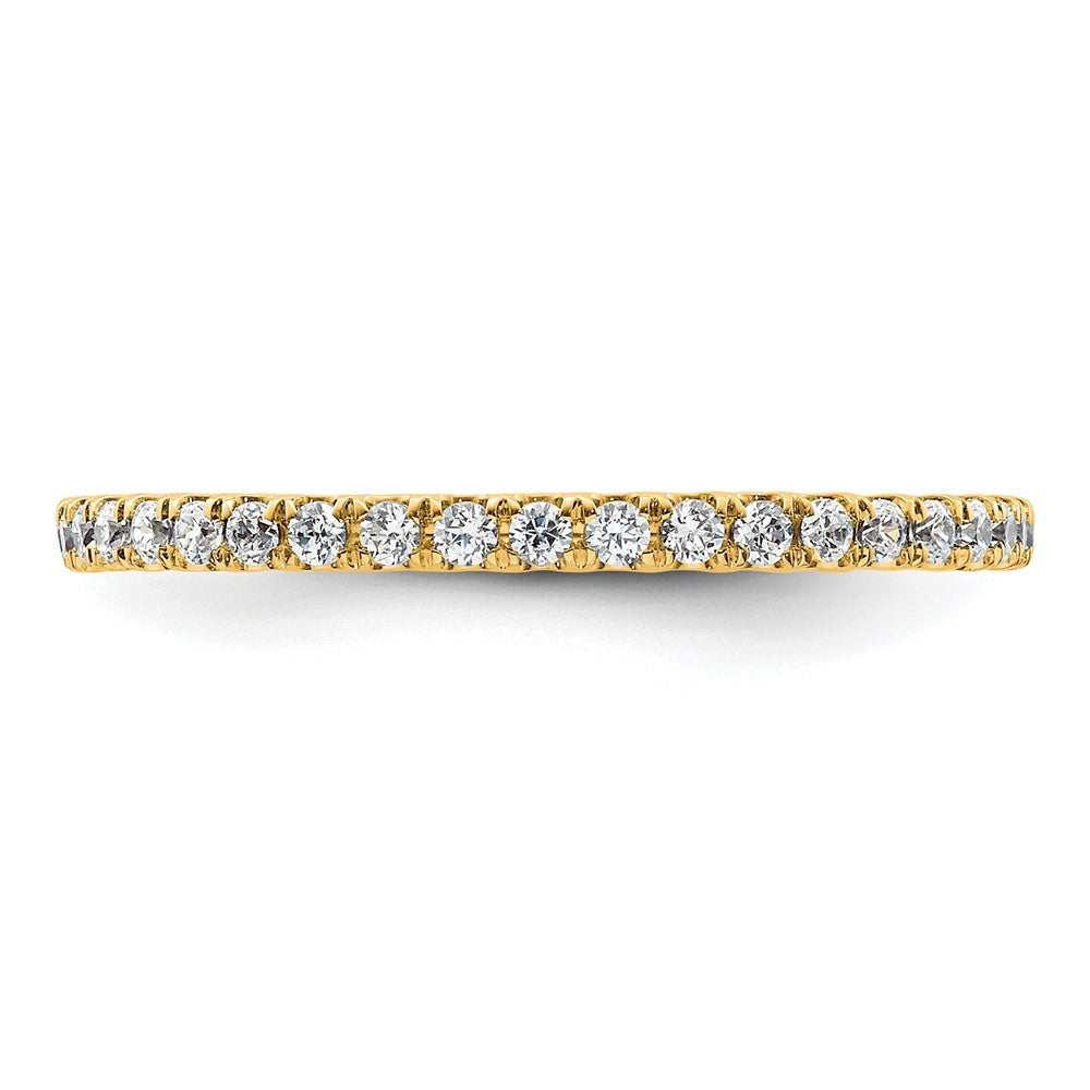 14k Polished U-Shared Prong 1/2 carat Diamond Complete Eternity Band
