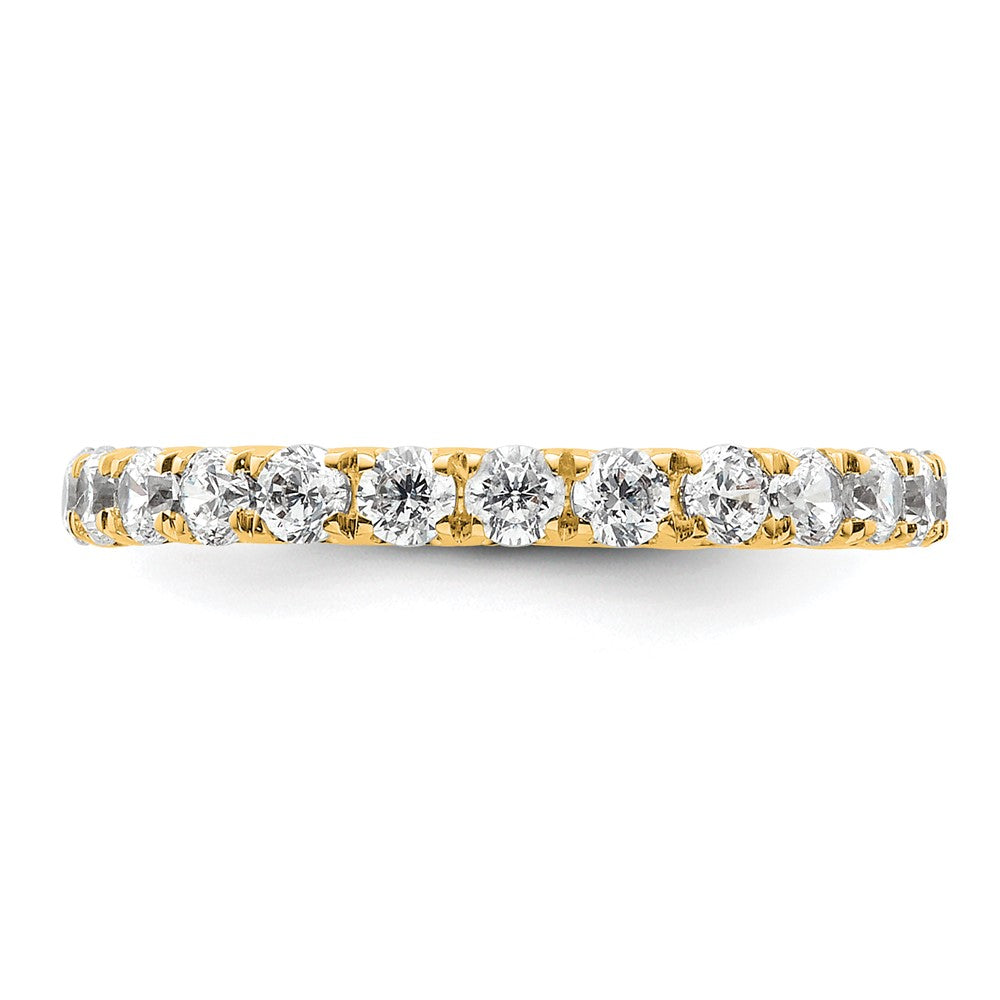 14k Polished U-Shared Prong 1 carat Diamond Complete Eternity Band