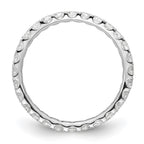 14k White Gold Polished U-Shared Prong 1 carat Diamond Complete Eternity Band