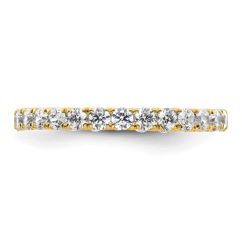 14k Polished U-Shared Prong 1 carat Diamond Complete Eternity Band