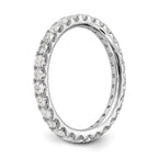 True Origin 14K White Gold 1 carat Lab Grown Diamond VS+ F+ Complete Eternity Band