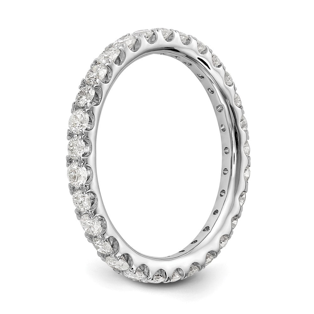 True Origin 14K White Gold 1 carat Lab Grown Diamond VS+ F+ Complete Eternity Band