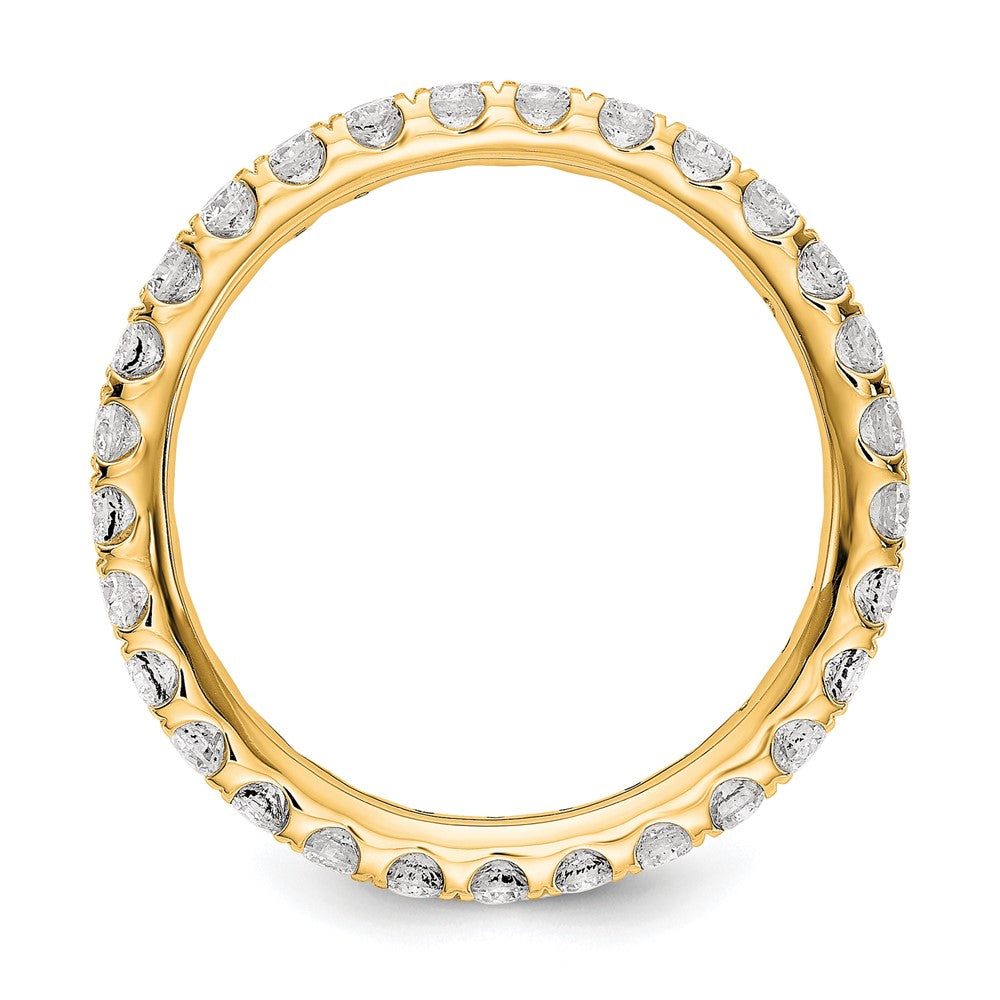 True Origin 14K Yellow Gold 1 carat Lab Grown Diamond VS+ F+ Complete Eternity Band