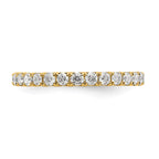True Origin 14K Yellow Gold 1 carat Lab Grown Diamond VS+ F+ Complete Eternity Band