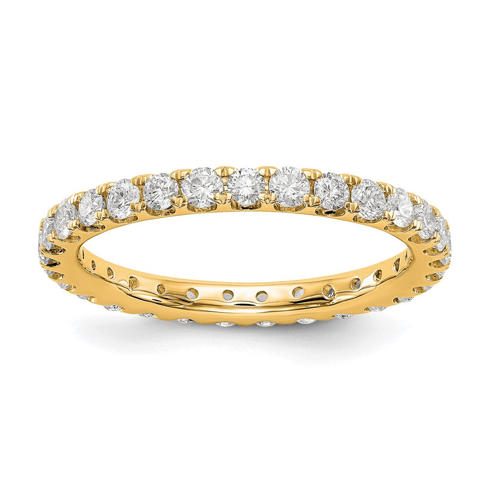 True Origin 14K Yellow Gold 1 carat Lab Grown Diamond VS+ F+ Complete Eternity Band