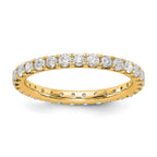 True Origin 14K Yellow Gold 1 carat Lab Grown Diamond VS+ F+ Complete Eternity Band