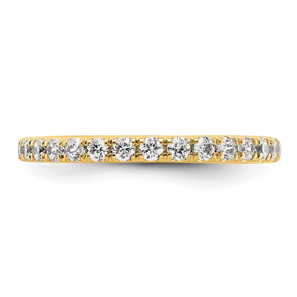 14k Polished U-Shared Prong 1 carat Diamond Complete Eternity Band