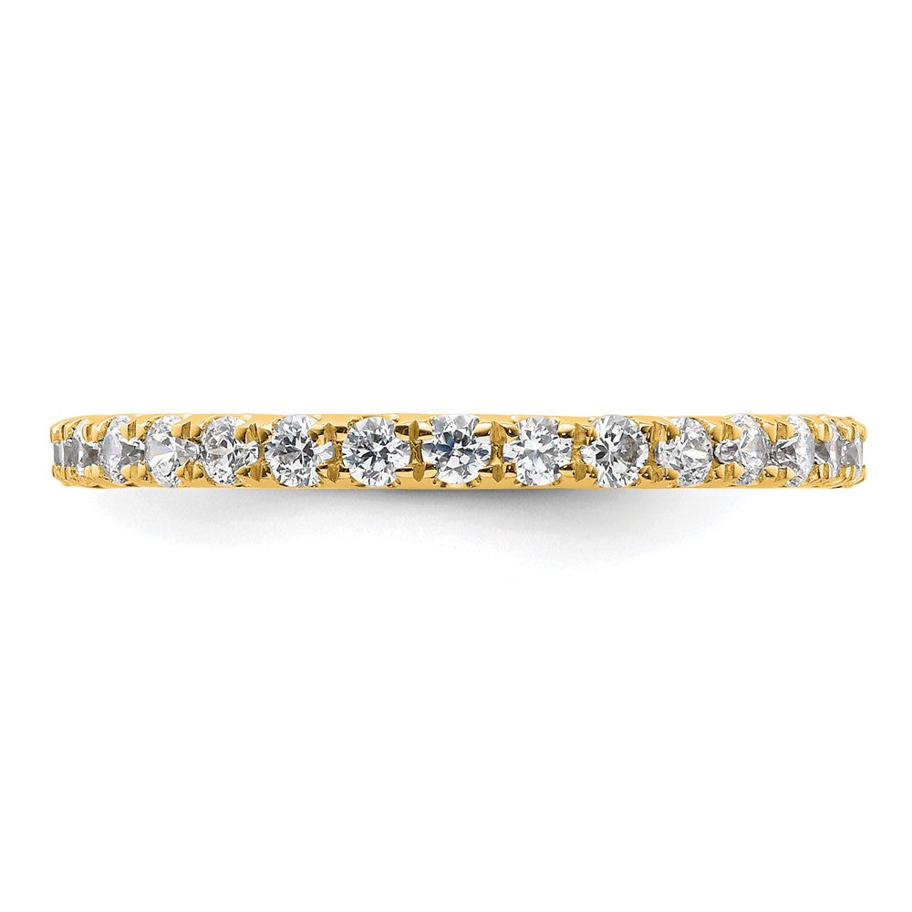 14k Polished U-Shared Prong 1 carat Diamond Complete Eternity Band