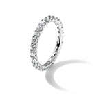 True Origin 14K White Gold 1 1/2 carat Lab Grown Diamond VS+ F+ Complete Eternity Band
