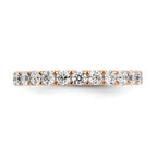True Origin 14K Rose Gold 1 1/2 carat Lab Grown Diamond VS+ F+ Complete Eternity Band