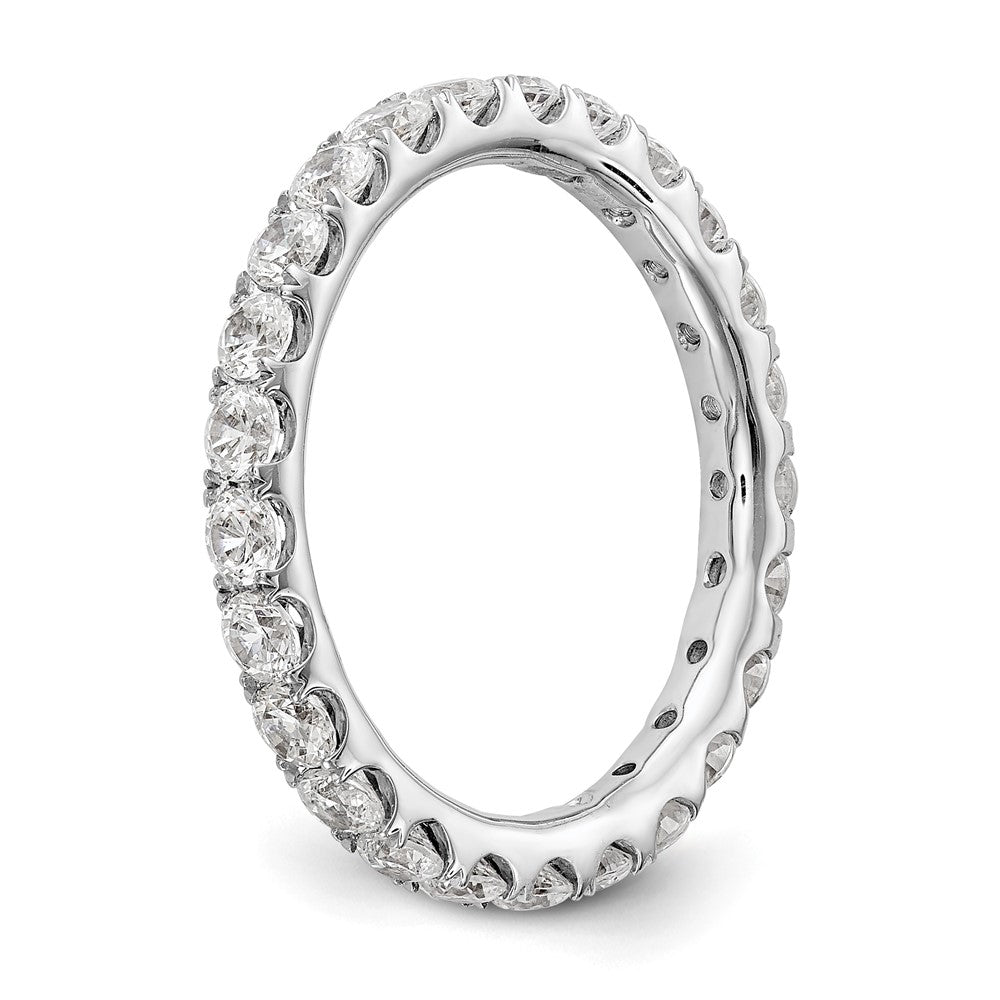 14k White Gold 1 1/2CT U Shared Prong Diamond Eternity Band
