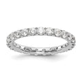 18KW *Size 5.25*1 1/2CT U Shared Prong Diamond Eternity Band - Diamonds: A