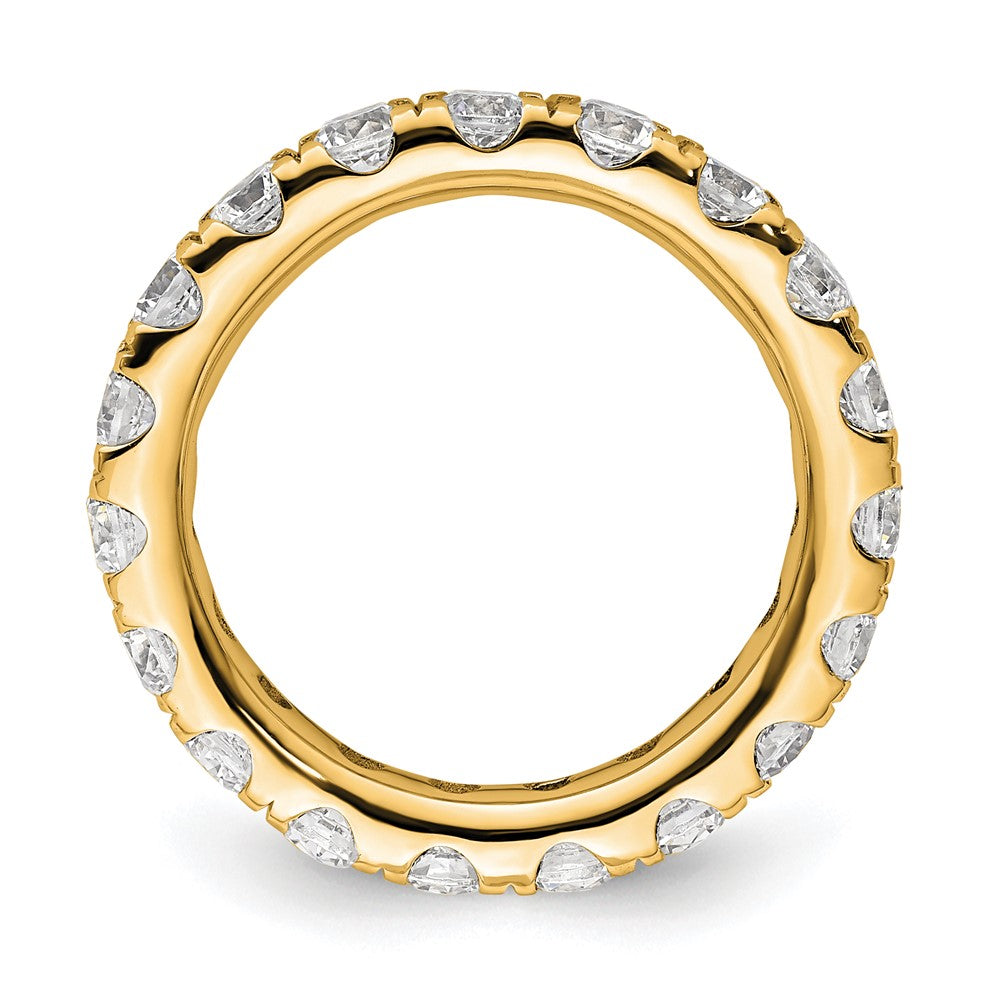 14k Polished U-Shared Prong 2 carat Diamond Complete Eternity Band