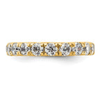14k Polished U-Shared Prong 2 carat Diamond Complete Eternity Band