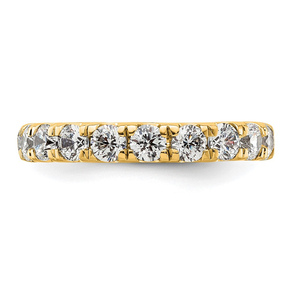 14k Polished U-Shared Prong 2 carat Diamond Complete Eternity Band