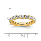 14k Polished U-Shared Prong 2 carat Diamond Complete Eternity Band
