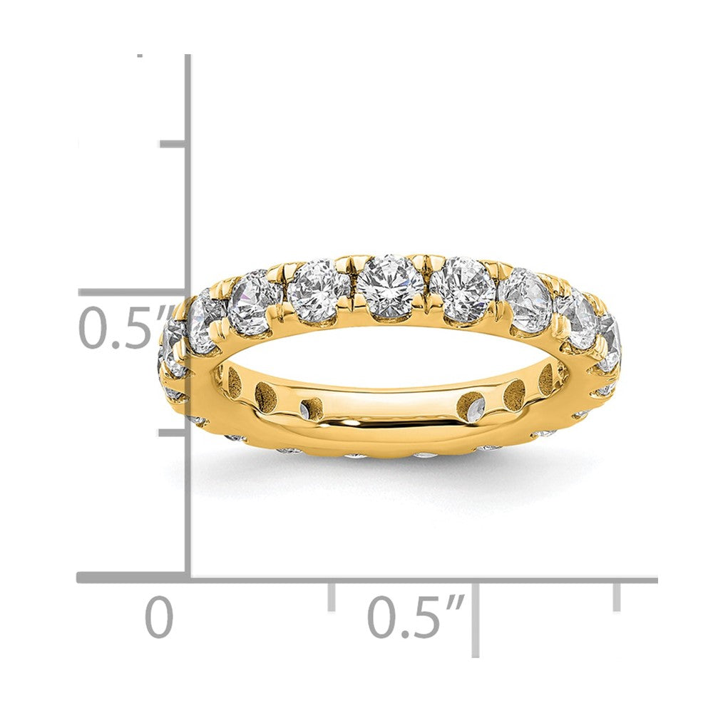 14k Polished U-Shared Prong 2 carat Diamond Complete Eternity Band