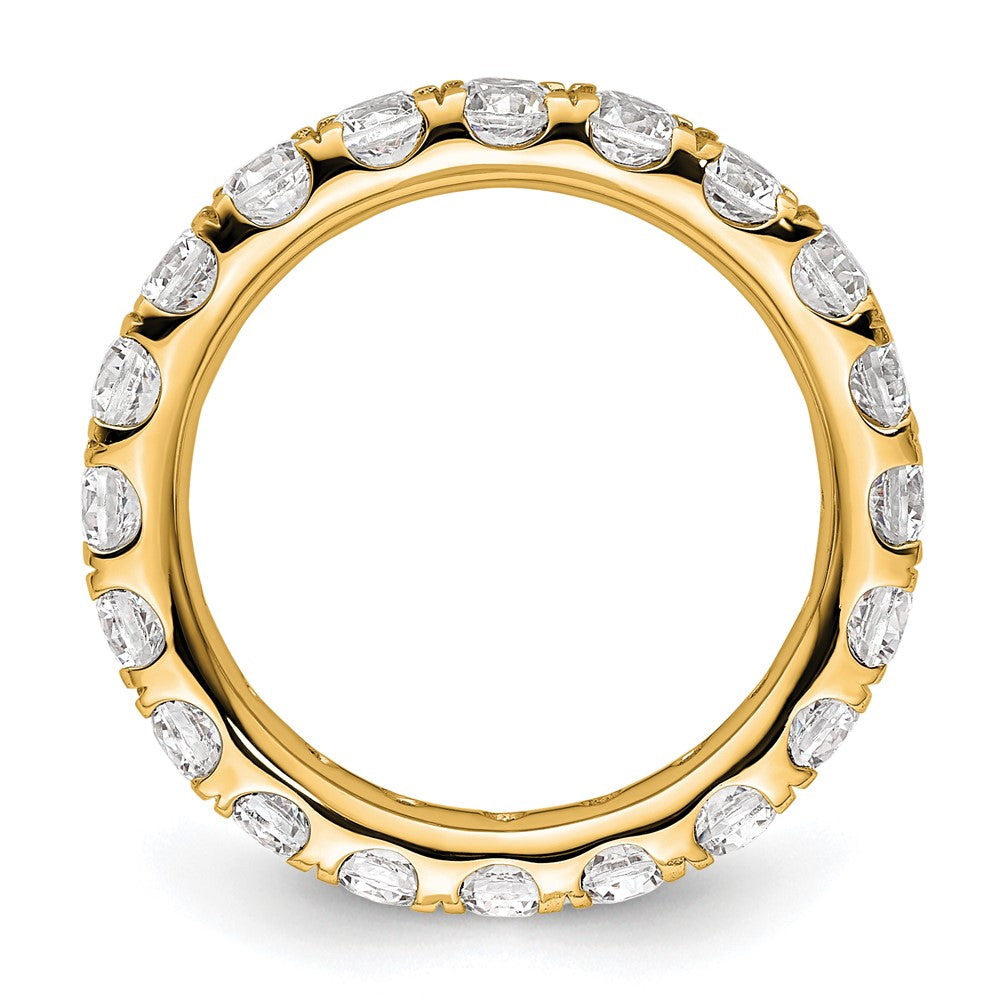 14k Polished U-Shared Prong 2 carat Diamond Complete Eternity Band