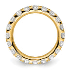 14k Polished U-Shared Prong 2 carat Diamond Complete Eternity Band