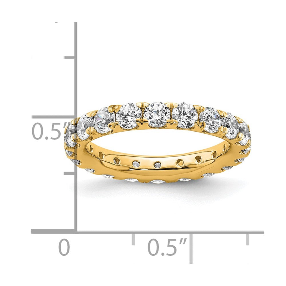 14k Polished U-Shared Prong 2 carat Diamond Complete Eternity Band