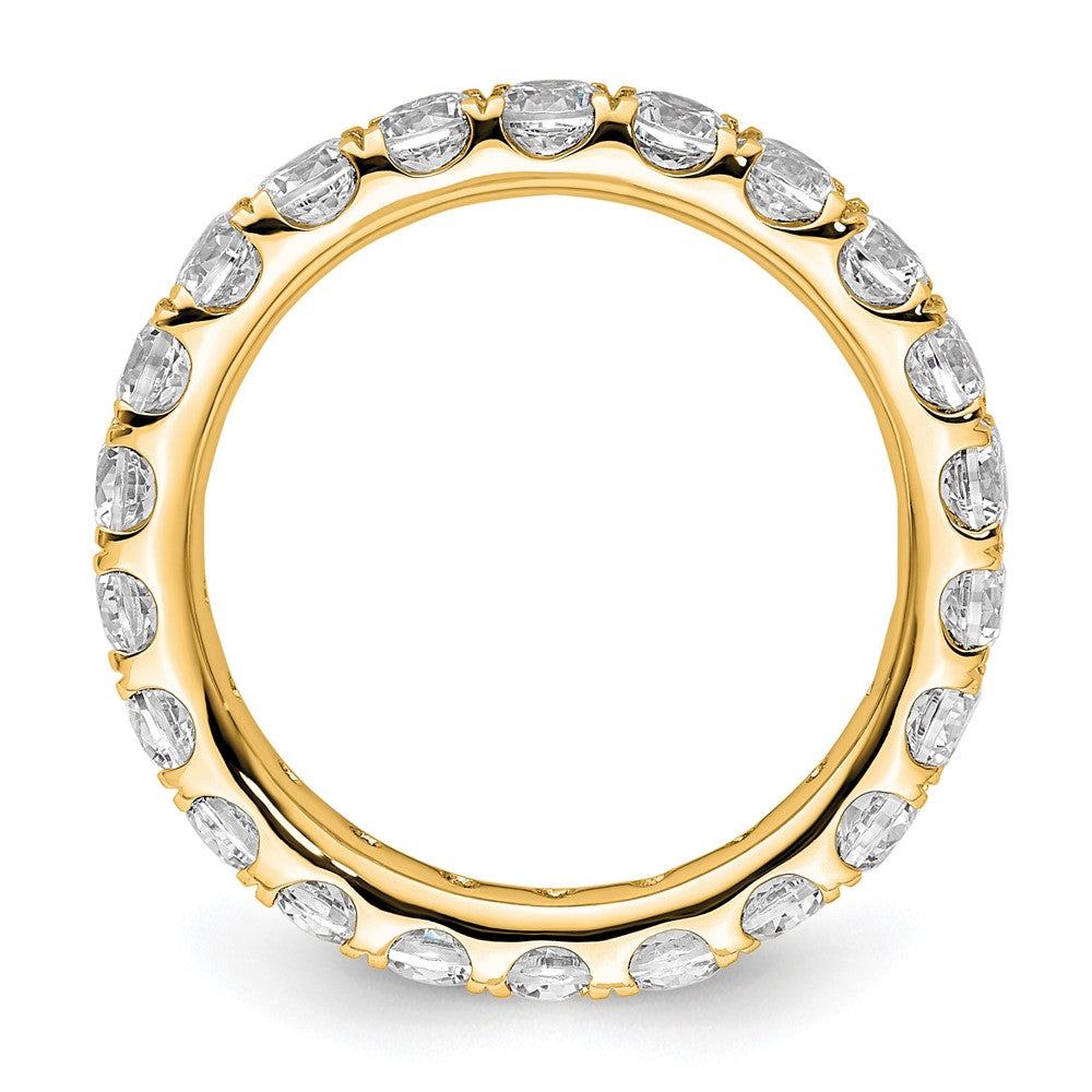14k Polished U-Shared Prong 2 carat Diamond Complete Eternity Band
