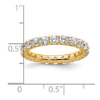 14k Polished U-Shared Prong 2 carat Diamond Complete Eternity Band