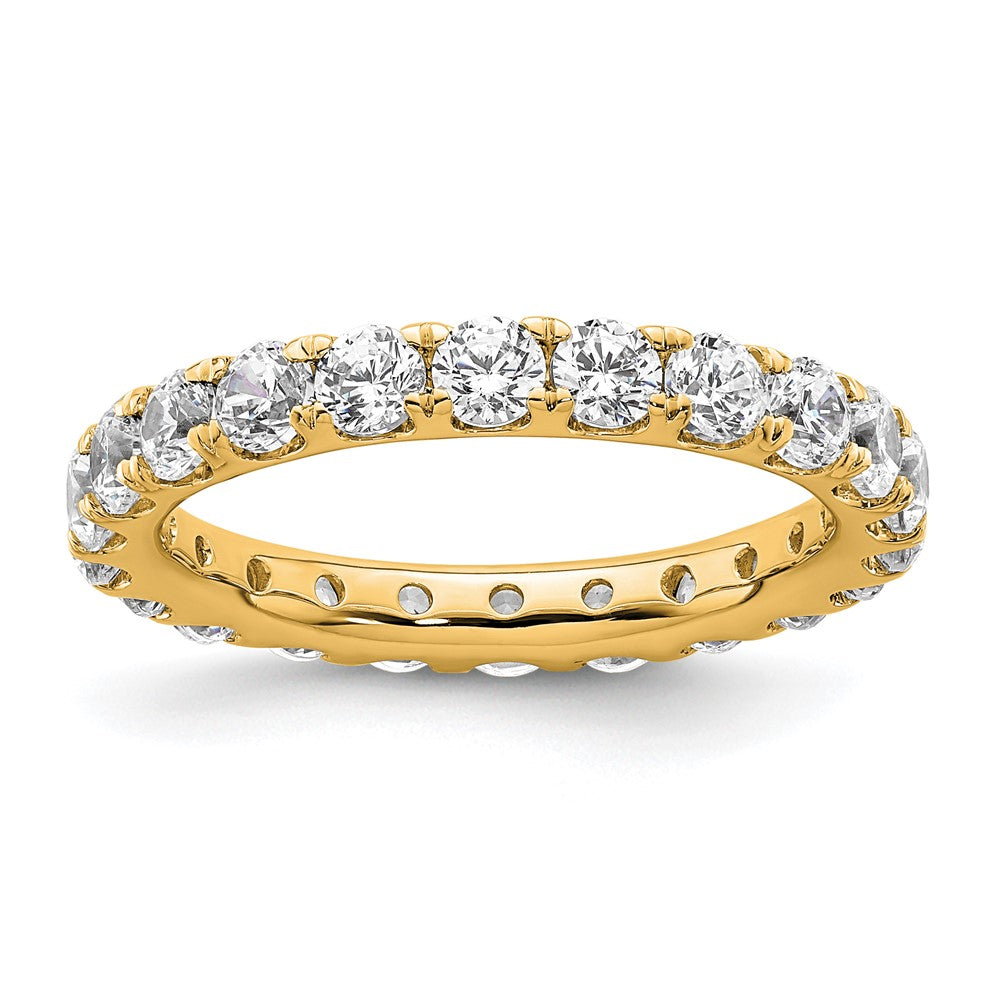 14k Polished U-Shared Prong 2 carat Diamond Complete Eternity Band