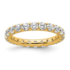 14k Polished U-Shared Prong 2 carat Diamond Complete Eternity Band
