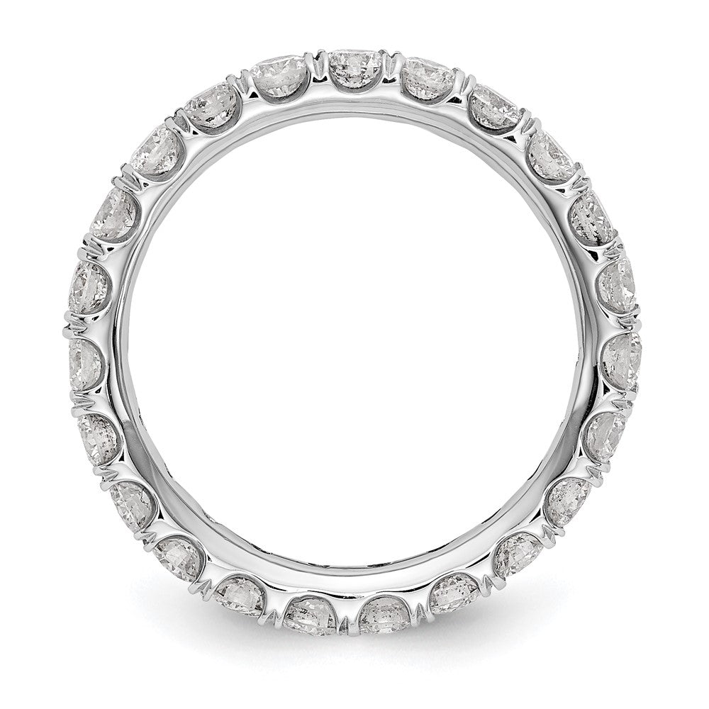 14k White Gold 2 carat Lab Grown Diamond VS/SI+ G+ Complete Shared Prong Eternity Band