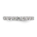 True Origin 14K White Gold 2 carat Lab Grown Diamond VS+ F+ Complete Eternity Band