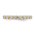 True Origin 14K Yellow Gold 2 carat Lab Grown Diamond VS+ F+ Complete Eternity Band