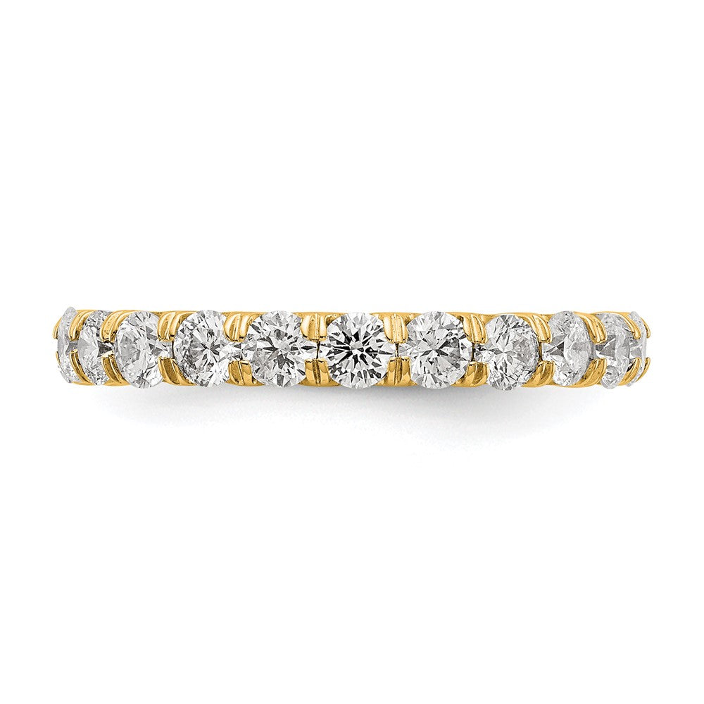 14k 2 carat Lab Grown Diamond VS/SI+ G+ Complete Shared Prong Eternity Band