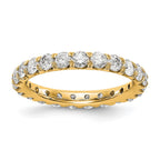 True Origin 14K Yellow Gold 2 carat Lab Grown Diamond VS+ F+ Complete Eternity Band