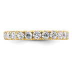 14k Polished U-Shared Prong 2 carat Diamond Complete Eternity Band